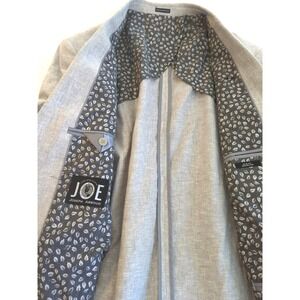 New Joseph ABBOUD JOE Slim Fit Separates Jacket Blazer 44R Linen Gray Classic